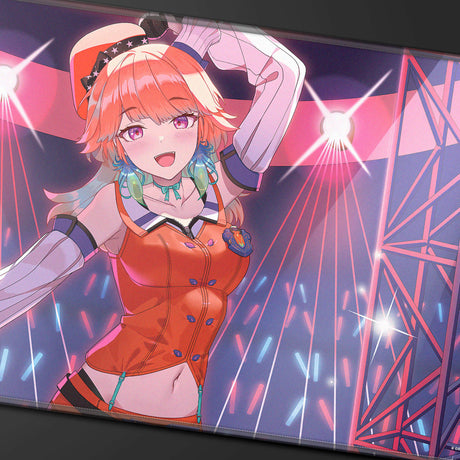 Takanashi Kiara Stitched Playmat for the hololive OFFICIAL CARD GAME Closeup | Ultra PRO international