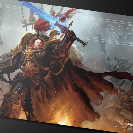 Warhammer 40K Commander Abaddon the Despoiler Standard Gaming Playmat for Magic: The Gathering Closeup| Ultra PRO International