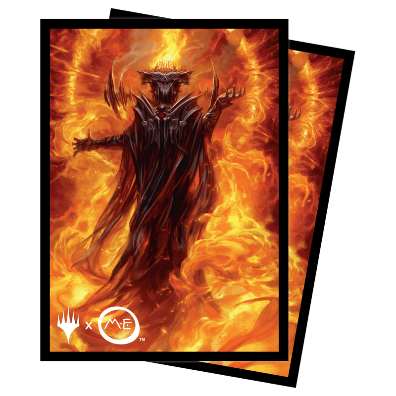 The Lord of the Rings: Tales of Middle-earth Sauron v2 Standard Deck Protector Sleeves (100ct) for Magic: The Gathering | Ultra PRO International