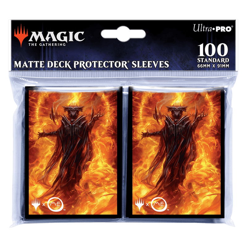 The Lord of the Rings: Tales of Middle-earth Sauron v2 Standard Deck Protector Sleeves (100ct) for Magic: The Gathering | Ultra PRO International