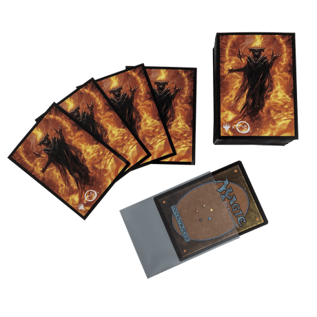 The Lord of the Rings: Tales of Middle-earth Sauron v2 Standard Deck Protector Sleeves (100ct) for Magic: The Gathering | Ultra PRO International