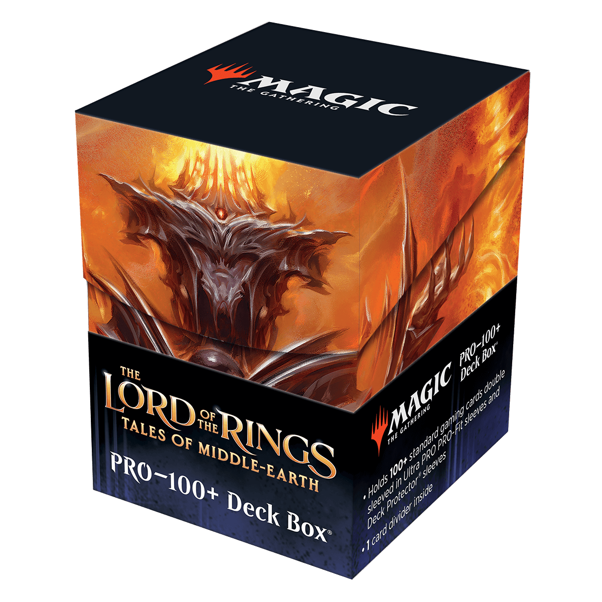 The Lord of the Rings: Tales of Middle-earth Sauron v2 100+ Deck Box for Magic: The Gathering | Ultra PRO International