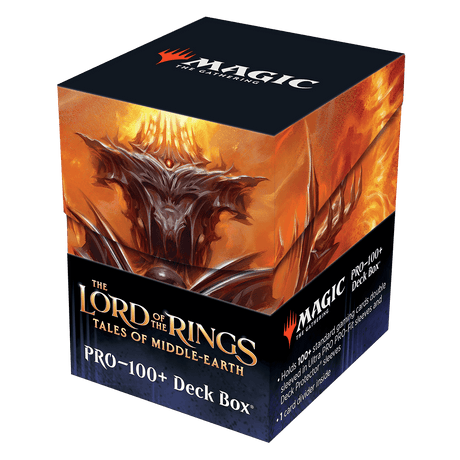 The Lord of the Rings: Tales of Middle-earth Sauron v2 100+ Deck Box for Magic: The Gathering | Ultra PRO International