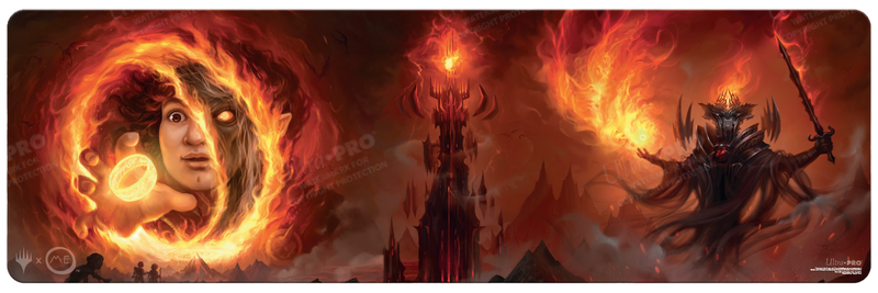 The Lord of the Rings: Tales of Middle-earth Frodo and Sauron 8ft Table Playmat for Magic: The Gathering | Ultra PRO International