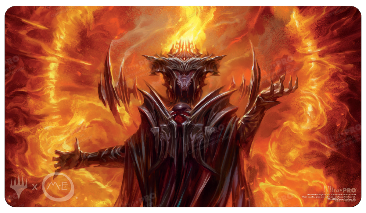 The Lord of the Rings: Tales of Middle-earth Sauron v2 Standard Gaming Playmat for Magic: The Gathering | Ultra PRO International