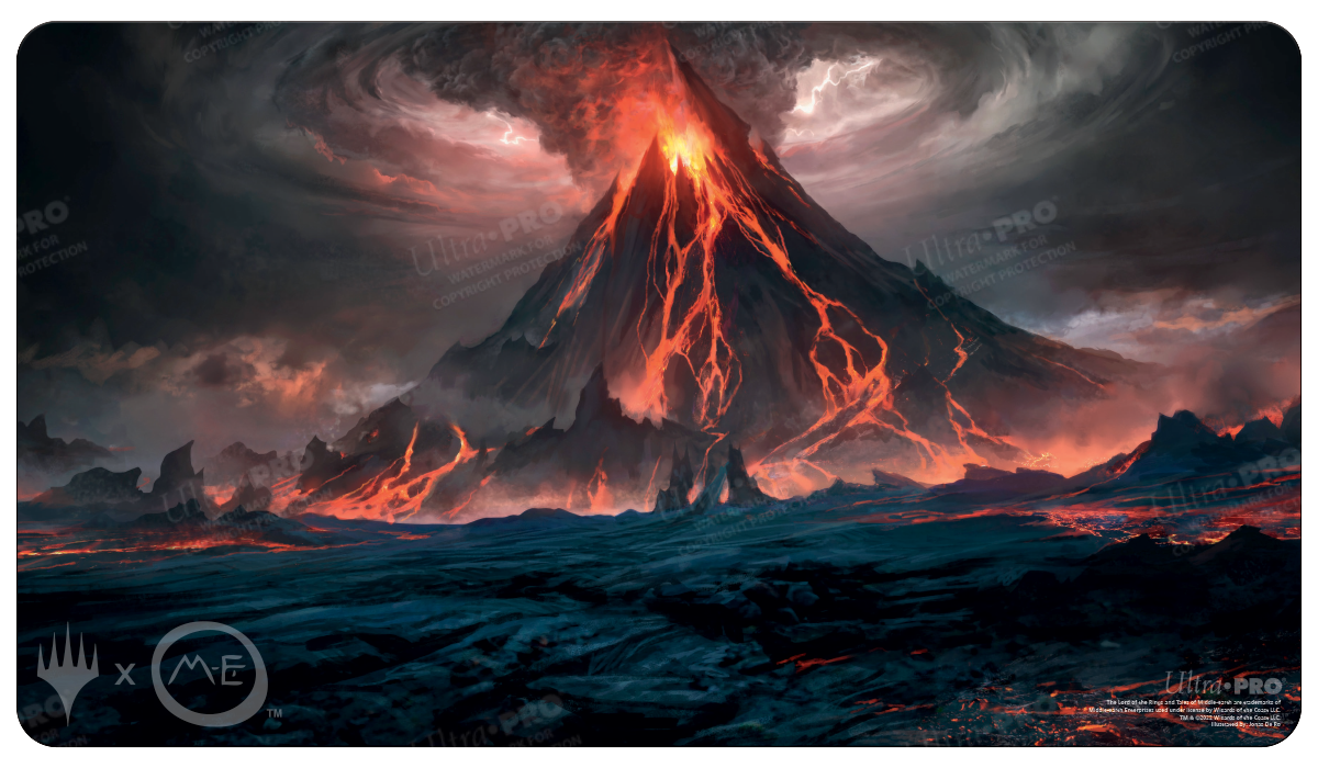 The Lord of the Rings: Tales of Middle-earth Mount Doom Standard Gaming Playmat for Magic: The Gathering | Ultra PRO International