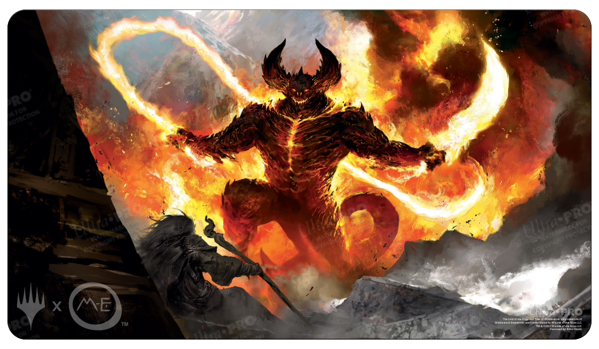 The Lord of the Rings: Tales of Middle-earth The Balrog Standard Gaming Playmat for Magic: The Gathering | Ultra PRO International