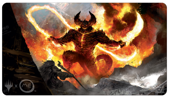 The Lord of the Rings: Tales of Middle-earth The Balrog Standard Gaming Playmat for Magic: The Gathering | Ultra PRO International