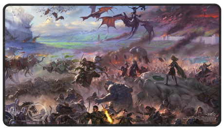 The Lord of the Rings: Tales of Middle-earth Borderless Scene Black Stitched Standard Gaming Playmat for Magic: The Gathering | Ultra PRO International