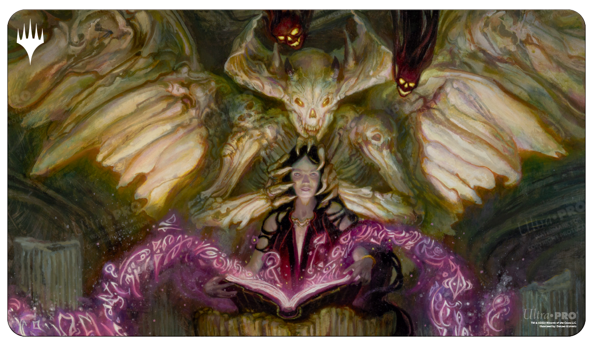 Commander Masters Demonic Tutor Black Standard Gaming Playmat for Magic: The Gathering | Ultra PRO International