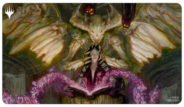 Commander Masters Demonic Tutor Black Standard Gaming Playmat for Magic: The Gathering | Ultra PRO International