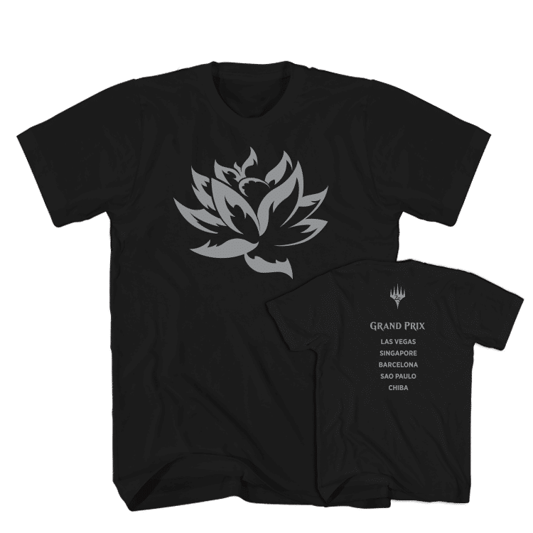 GDC LOTUS Tシャツ BLACK 25th Anniversary Lotus Grand Prix T-Shirt for Magic: The Gathering