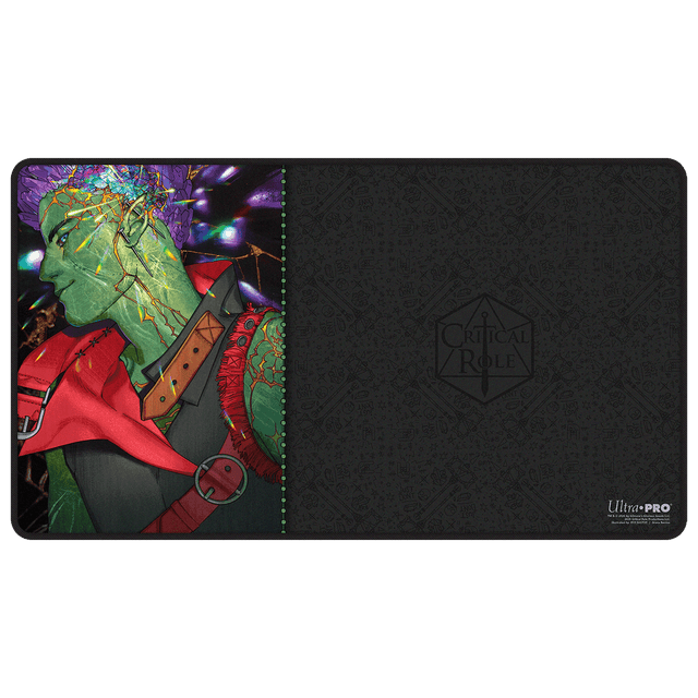 Critical Role: Bells Hells - Portrait Series Ashton Black-Stitched Playmat for Tabletop Gaming - Front | Ultra PRO