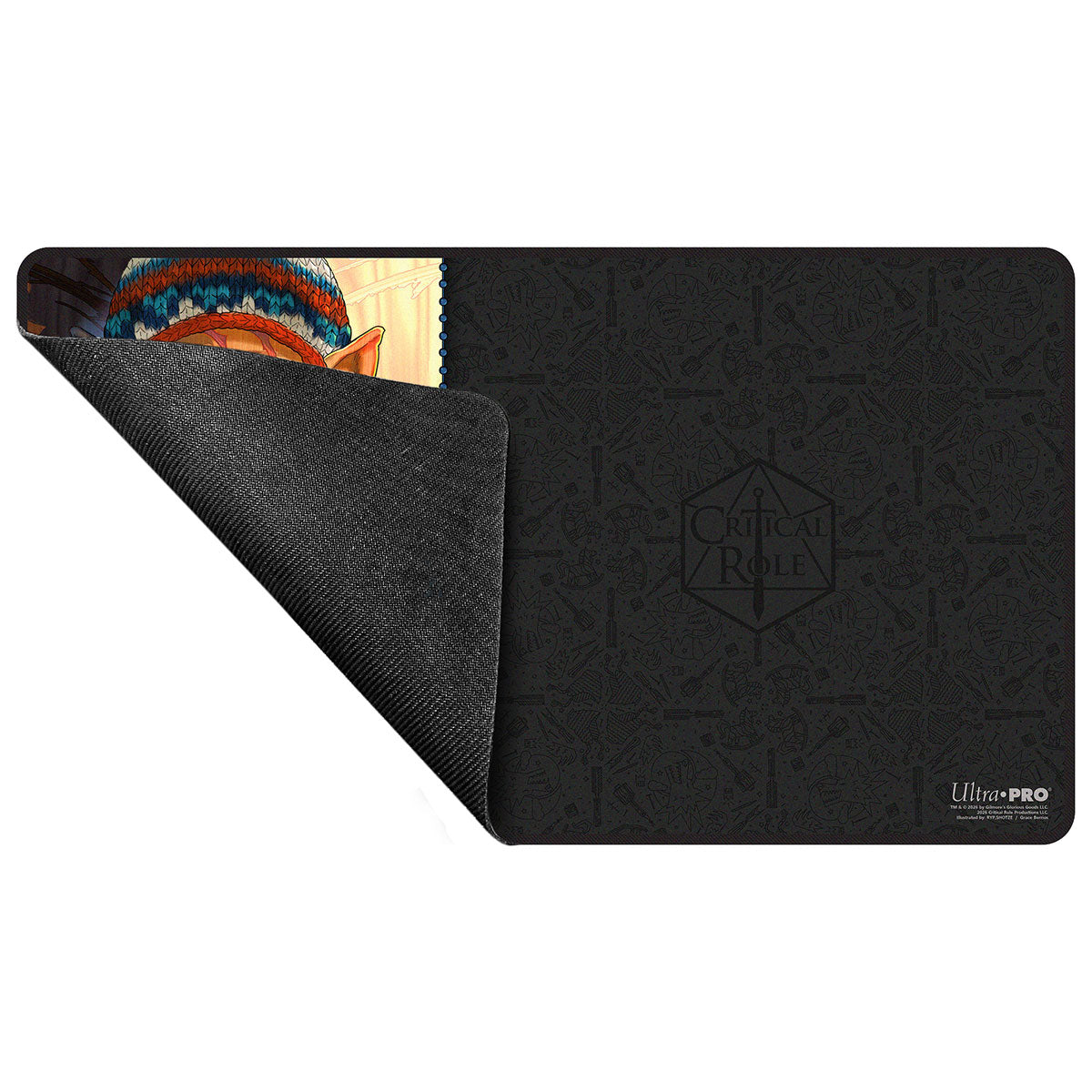 Critical Role: Bells Hells - Portrait Series Chetney Black-Stitched Playmat for Tabletop Gaming - Rubber | Ultra PRO