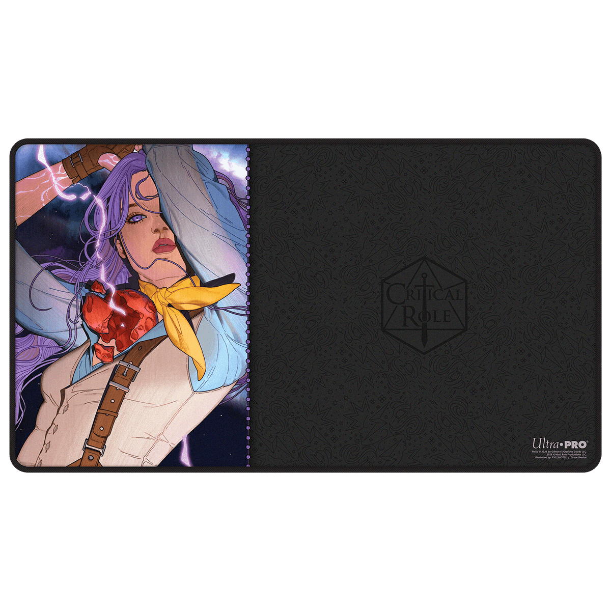 Critical Role: Bells Hells - Portrait Series Imogen Black-Stitched Playmat for Tabletop Gaming - Front | Ultra PRO