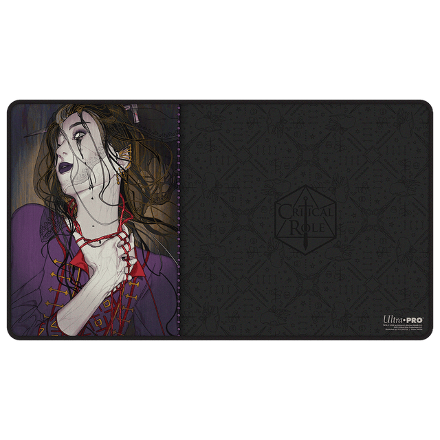 Critical Role: Bells Hells - Portrait Series Laudna Black-Stitched Playmat for Tabletop Gaming - Front | Ultra PRO