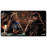 Critical Role: The Mighty Nein - Illustrated: Beauregard Lionett & Caleb Widogast Black-Stitched Playmat for Tabletop Gaming - Front | Ultra PRO