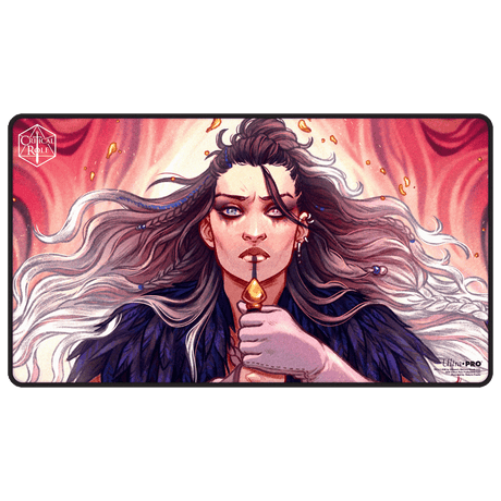 Critical Role: The Mighty Nein - Illustrated: Yasha Nydoorin Black-Stitched Playmat for Tabletop Gaming - Front | Ultra PRO