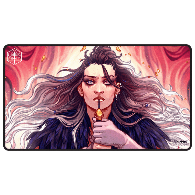 Critical Role: The Mighty Nein - Illustrated: Yasha Nydoorin Black-Stitched Playmat for Tabletop Gaming - Front | Ultra PRO