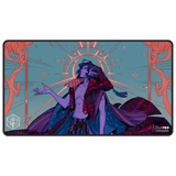 Critical Role: The Mighty Nein - Illustrated: Mollymauk Tealeaf Black-Stitched Playmat for Tabletop Gaming - Front | Ultra PRO
