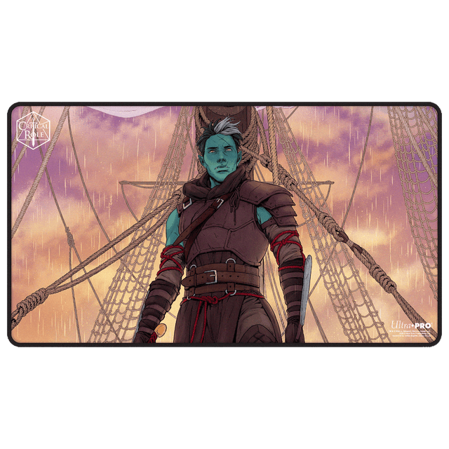 Critical Role: The Mighty Nein - Illustrated: Fjord Stone Black-Stitched Playmat for Tabletop Gaming - Front | Ultra PRO