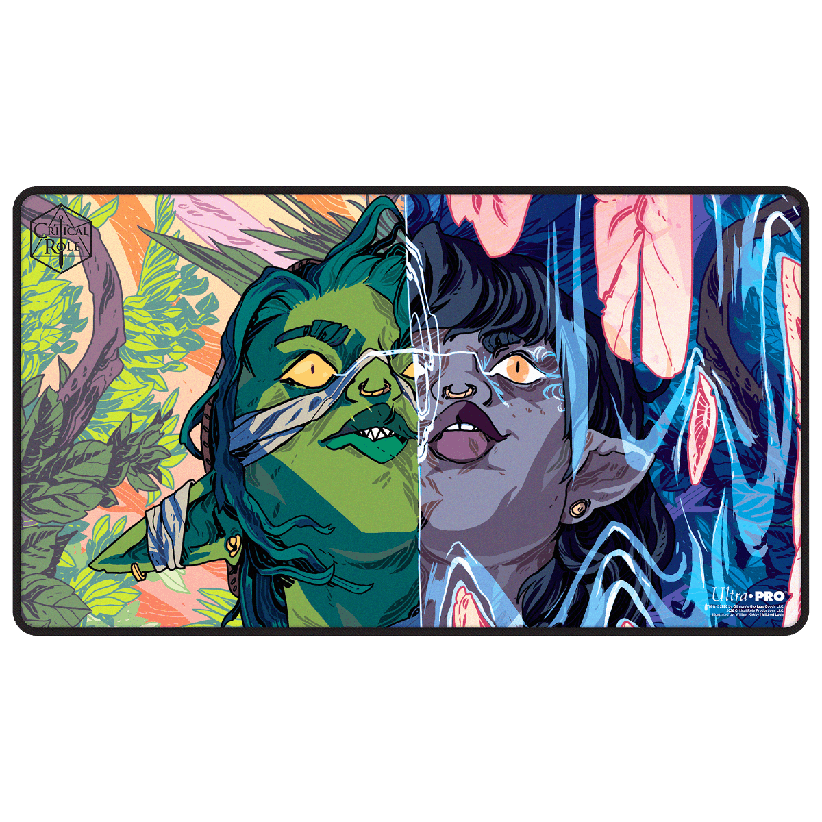 Critical Role: The Mighty Nein - Illustrated: Nott the Brave Black-Stitched Playmat for Tabletop Gaming - Front | Ultra PRO