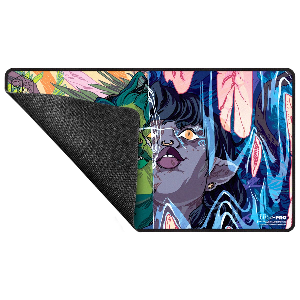 Critical Role: The Mighty Nein - Illustrated: Nott the Brave Black-Stitched Playmat for Tabletop Gaming - Rubber | Ultra PRO
