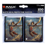 Wilds of Eldraine Kellan, the Fae-Blooded (Adventure Frame) Standard Deck Protector Sleeves (100ct) for Magic: The Gathering | Ultra PRO International