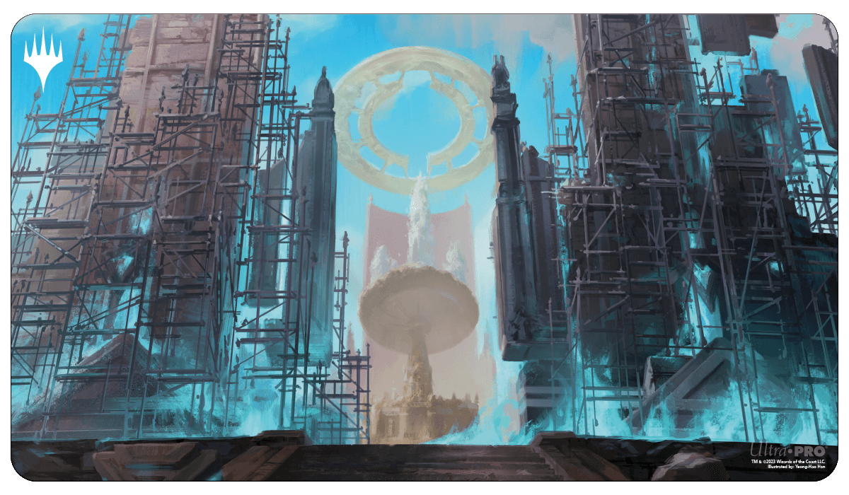 Ravnica Remastered Azorius Senate Hallowed Fountain Standard Gaming Playmat for Magic: The Gathering | Ultra PRO International