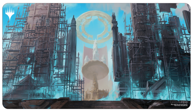 Ravnica Remastered Azorius Senate Hallowed Fountain Standard Gaming Playmat for Magic: The Gathering | Ultra PRO International