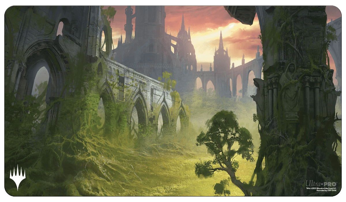 Ravnica Remastered Gruul Clans Stomping Ground Standard Gaming Playmat for Magic: The Gathering | Ultra PRO International