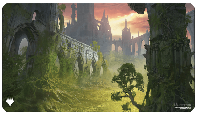 Ravnica Remastered Gruul Clans Stomping Ground Standard Gaming Playmat for Magic: The Gathering | Ultra PRO International