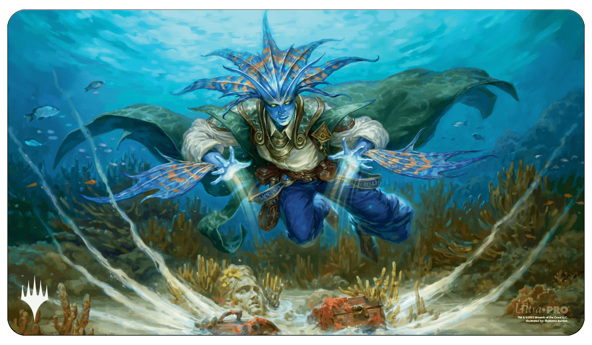 MTG underground sea プレイマット Ultra PRO Murders at Karlov Manor Morska, Undersea Sleuth Standard Gaming