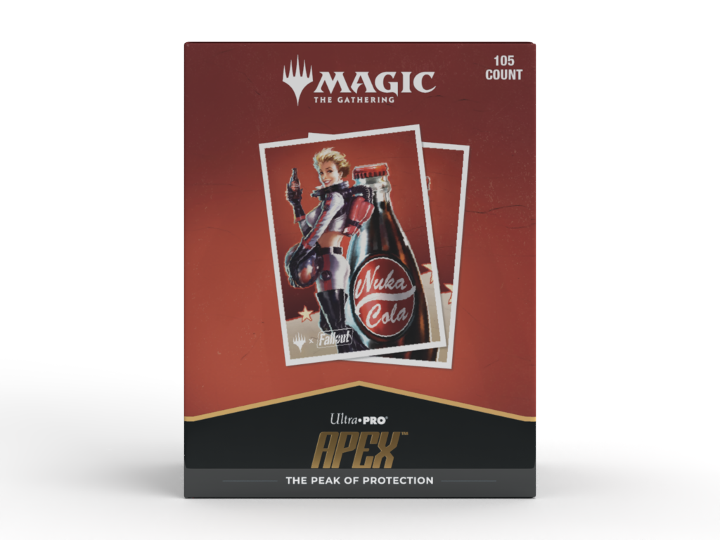 fallout card sleeves mtg 100CT (Fallout Sunset), Matte Art Card Sleeves, Matte Back & Gloss Front, 66x92mm : Health & Household safe polypropylene materials ensure you can sleeve your cards with confidence Ultra Pro Sleeves: MTG -