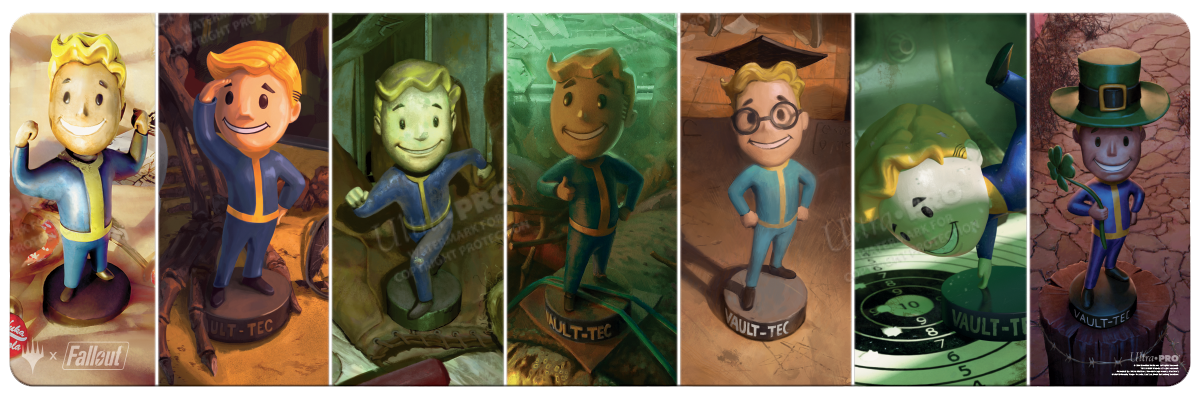 Fallout S.P.E.C.I.A.L. Bobbleheads 8ft Table Playmat for Magic Fallout S.P.E.C.I.A.L. Bobbleheads 8ft Table Playmat for Magic