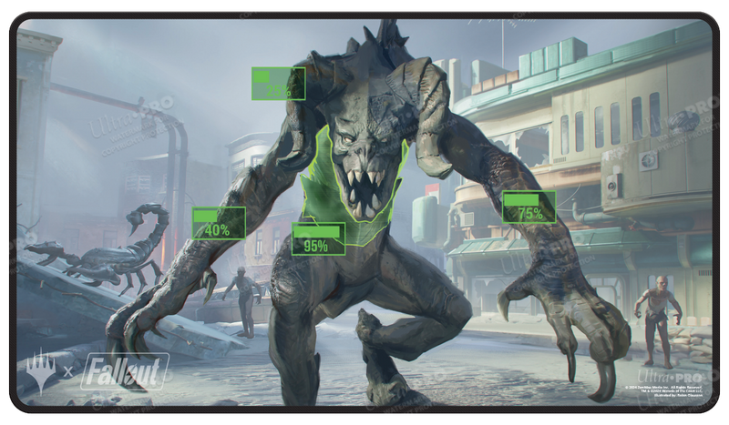 Fallout® V.A.T.S. Black Stitched Standard Gaming Playmat for Magic: The ...
