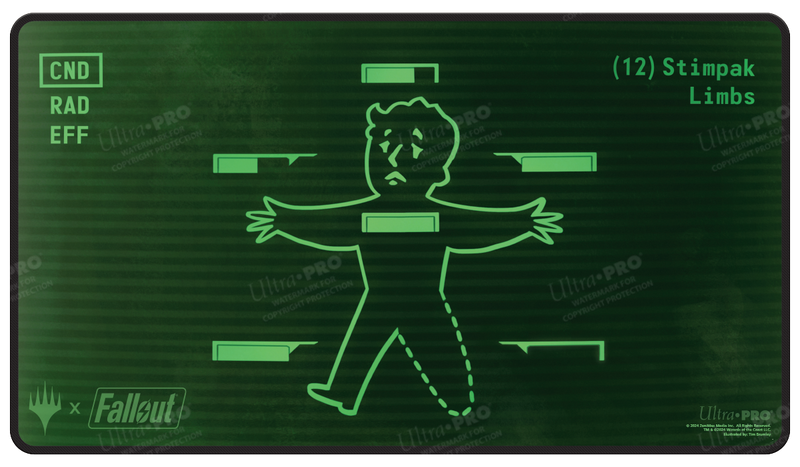 Fallout Inventory Management Black Stitched Standard Gaming Playmat for ...