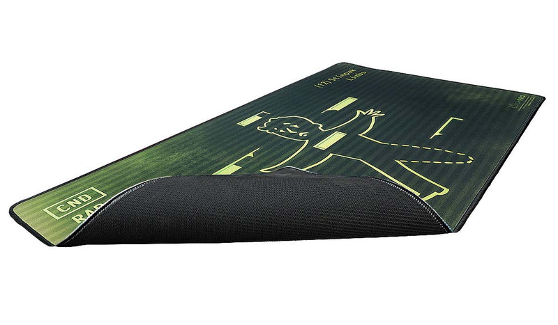 Fallout Game Mat Fallout Inventory Management Black Stitched Standard Gaming Playmat for ...