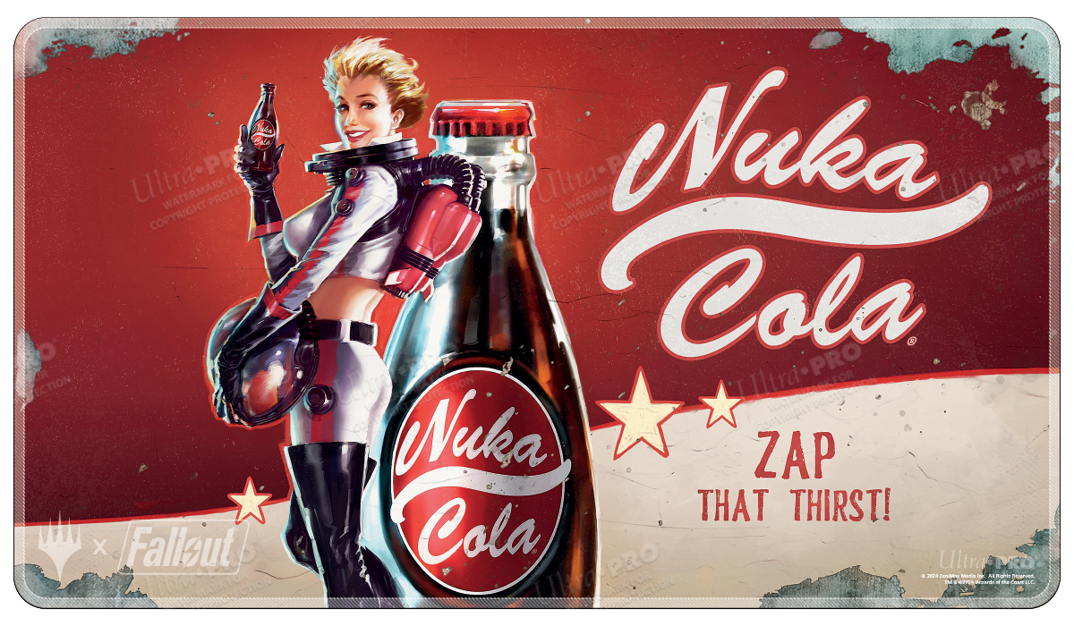 Fallout® Nuka Cola Pinup Holofoil Standard Gaming Playmat for Magic ...