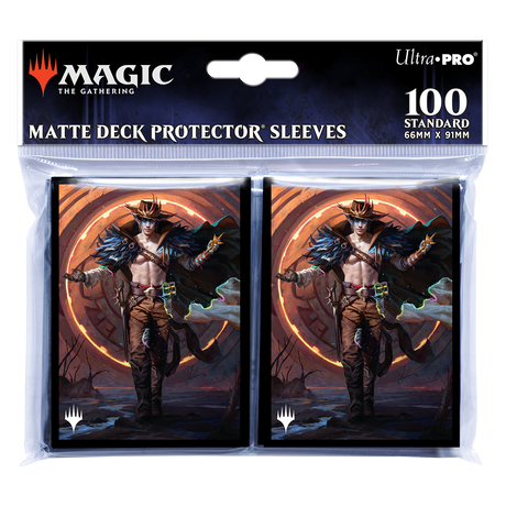 Outlaws of Thunder Junction Oko, the Ringleader Key Art Deck Protector Sleeves (100ct) for Magic: The Gathering