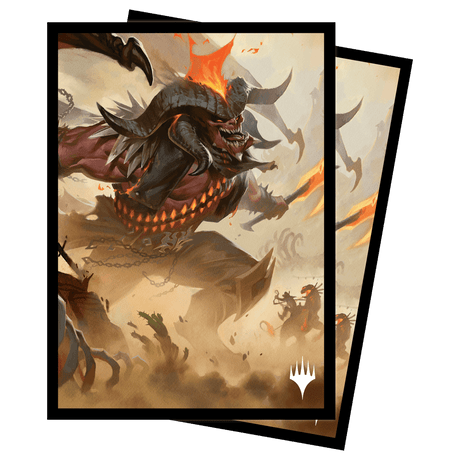 Outlaws of Thunder Junction Rakdos, the Muscle Key Art Deck Protector Sleeves (100ct) for Magic: The Gathering | Ultra PRO International