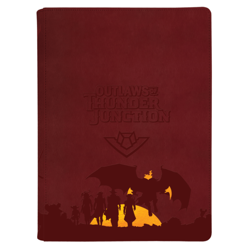 Outlaws of Thunder Junction Set Symbol and Gang Silhouette 9-Pocket Premium Zippered PRO-Binder for Magic: The Gathering | Ultra PRO International