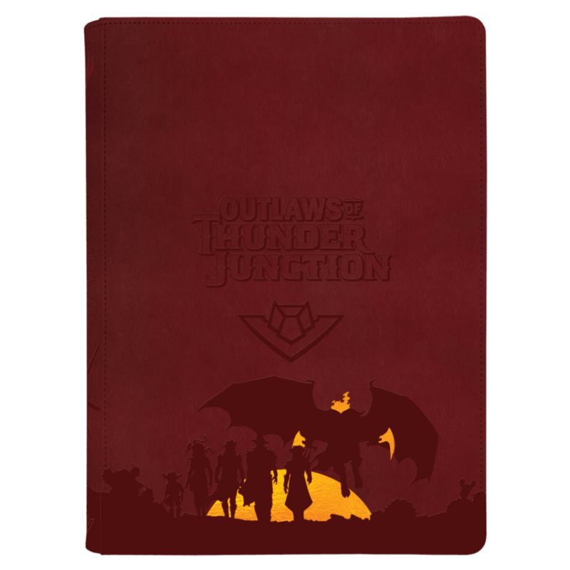 Outlaws of Thunder Junction Set Symbol and Gang Silhouette 9-Pocket Premium Zippered PRO-Binder for Magic: The Gathering | Ultra PRO