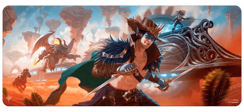 Outlaws of Thunder Junction Train Heist 6ft Table Playmat for Magic: The Gathering | Ultra PRO International