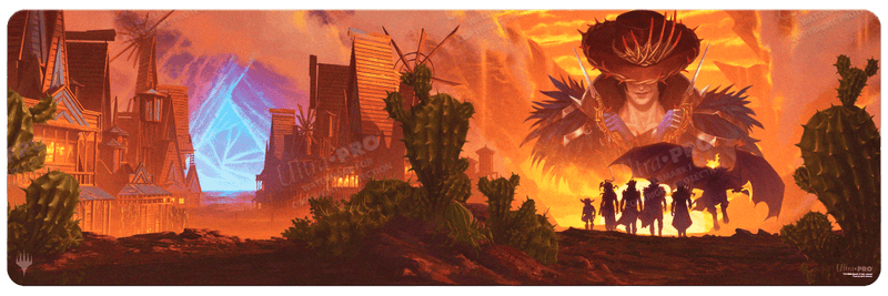 Outlaws of Thunder Junction Gang Silhouette 8ft Table Playmat for Magic: The Gathering | Ultra PRO International