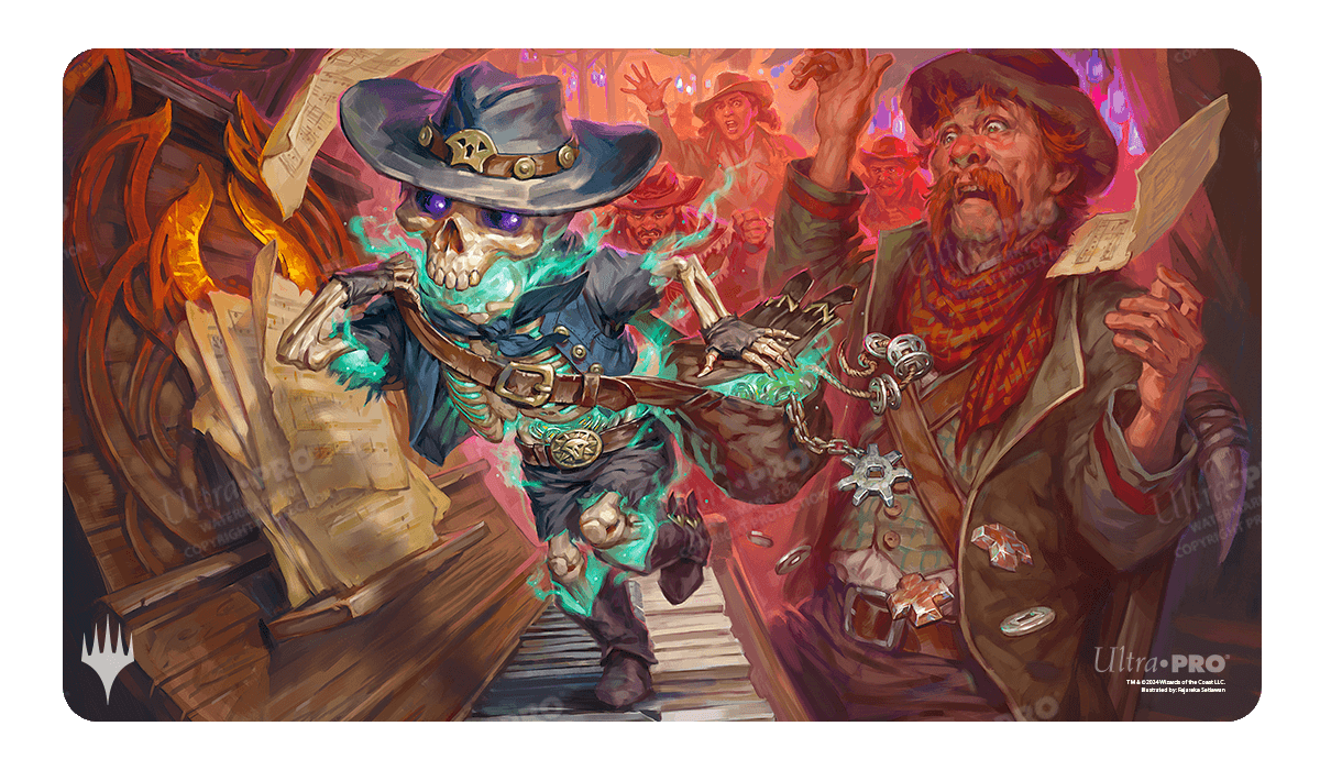 Outlaws of Thunder Junction Tinybones, the Pickpocket Key Art Standard Gaming Playmat for Magic: The Gathering | Ultra PRO International