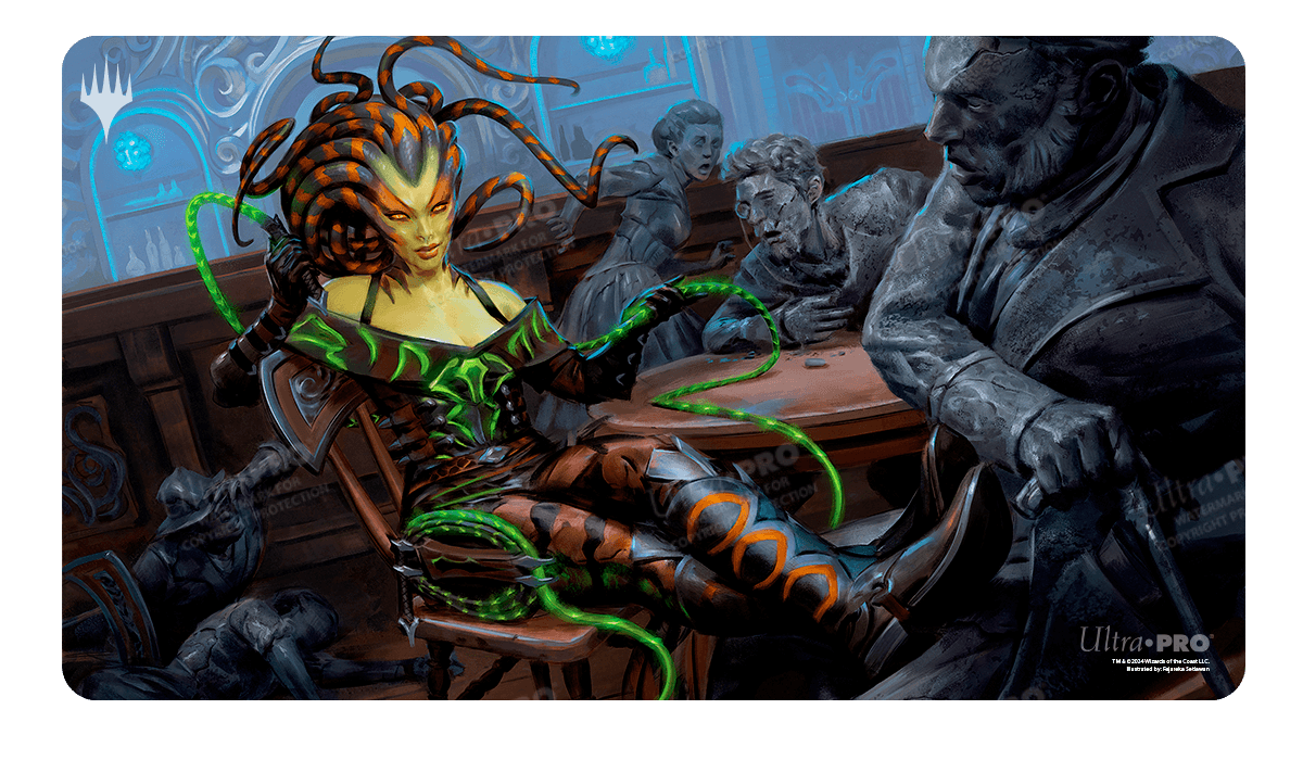 Outlaws of Thunder Junction Vraska, the Silencer Key Art Standard Gaming Playmat for Magic: The Gathering | Ultra PRO International