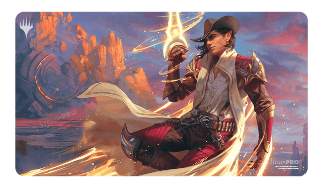 Outlaws of Thunder Junction  Kellan, the Kid Key Art Standard Gaming Playmat for Magic: The Gathering | Ultra PRO International