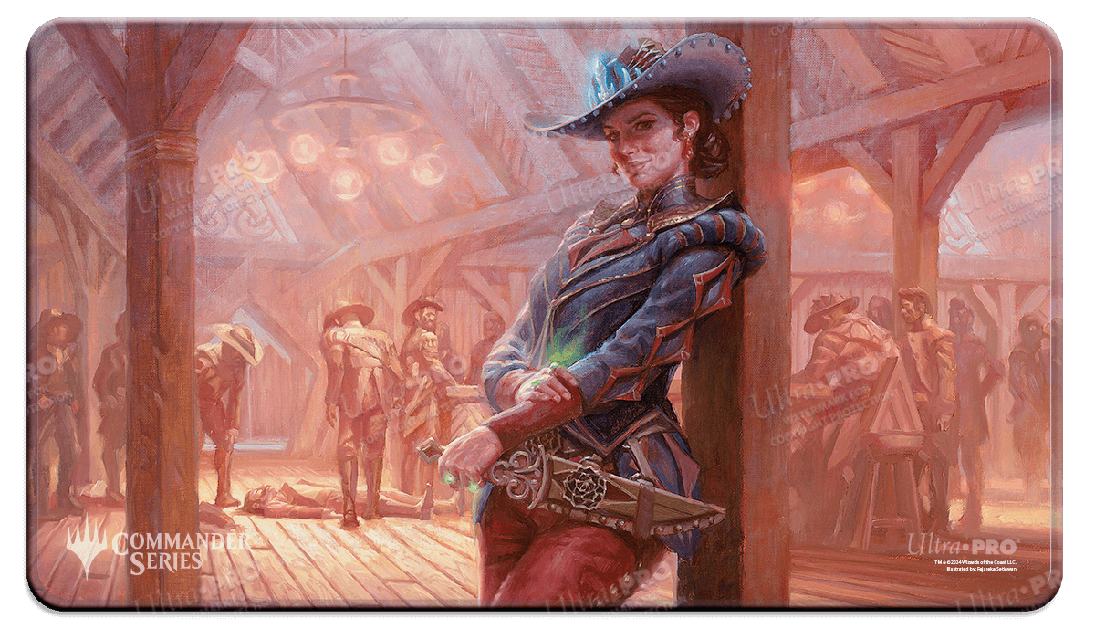 Outlaws of Thunder Junction Marchesa, Dealer of Death Stitched Edge Playmat for Magic: The Gathering | Ultra PRO International