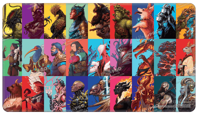 Modern Horizons 3 Pop Art Medley Stitched Standard Gaming Playmat Modern Horizons 3 Pop Art Medley Stitched Standard Gaming Playmat